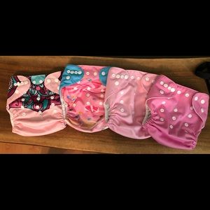 8 cloth diapers & 8 inserts Alva baby